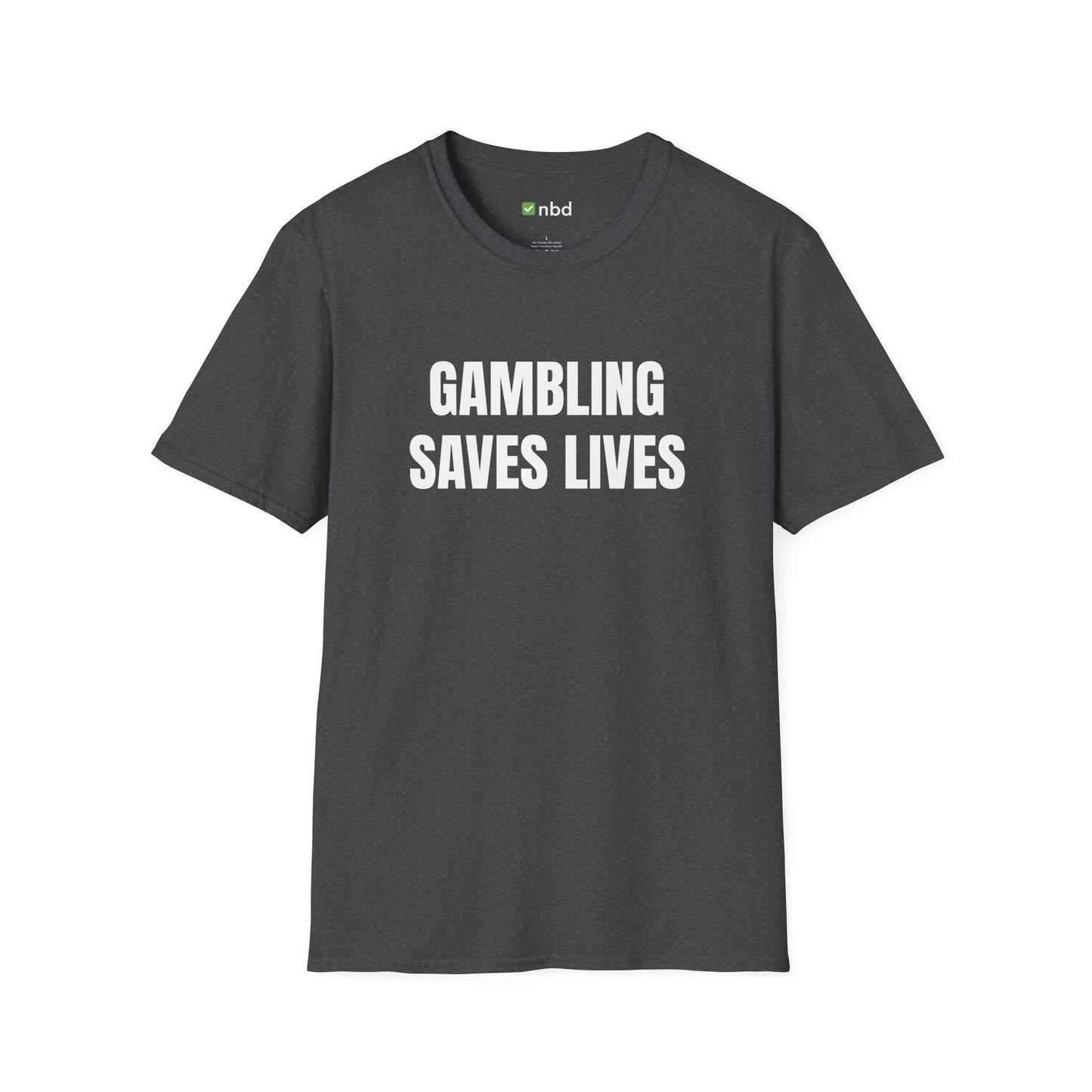 Gambling Saves Lives T-Shirt – Funny Sports Betting Tee for Gamblers
