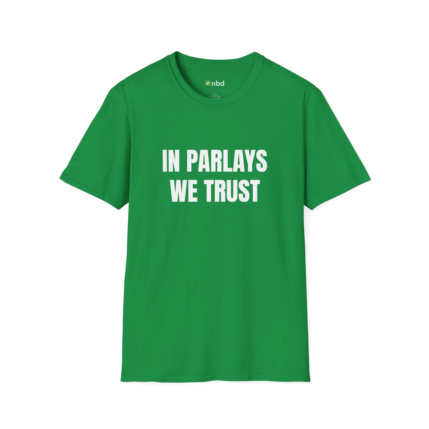 In Parlays We Trust T-Shirt – Ultimate Sports Betting Tee for Gamblers