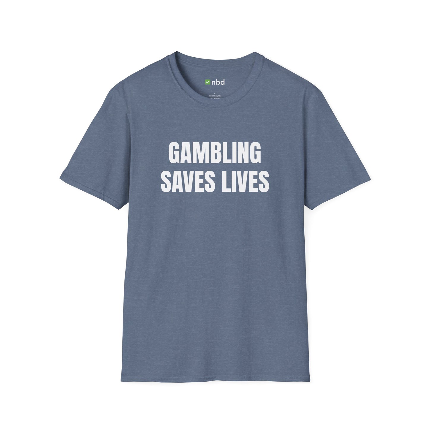 Gambling Saves Lives T-Shirt – Funny Sports Betting Tee for Gamblers