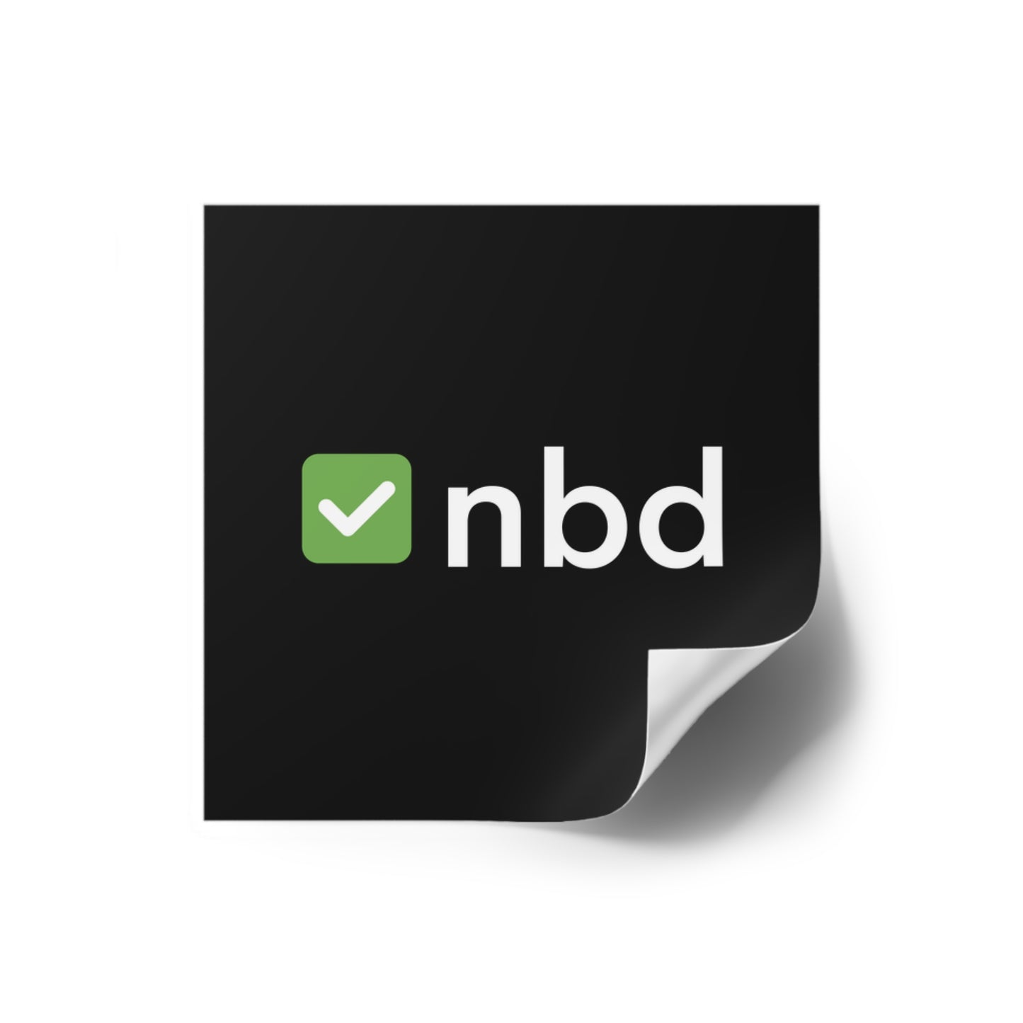 ✅NBD Square Sticker – Bold Sports Betting Decal with Iconic Logo