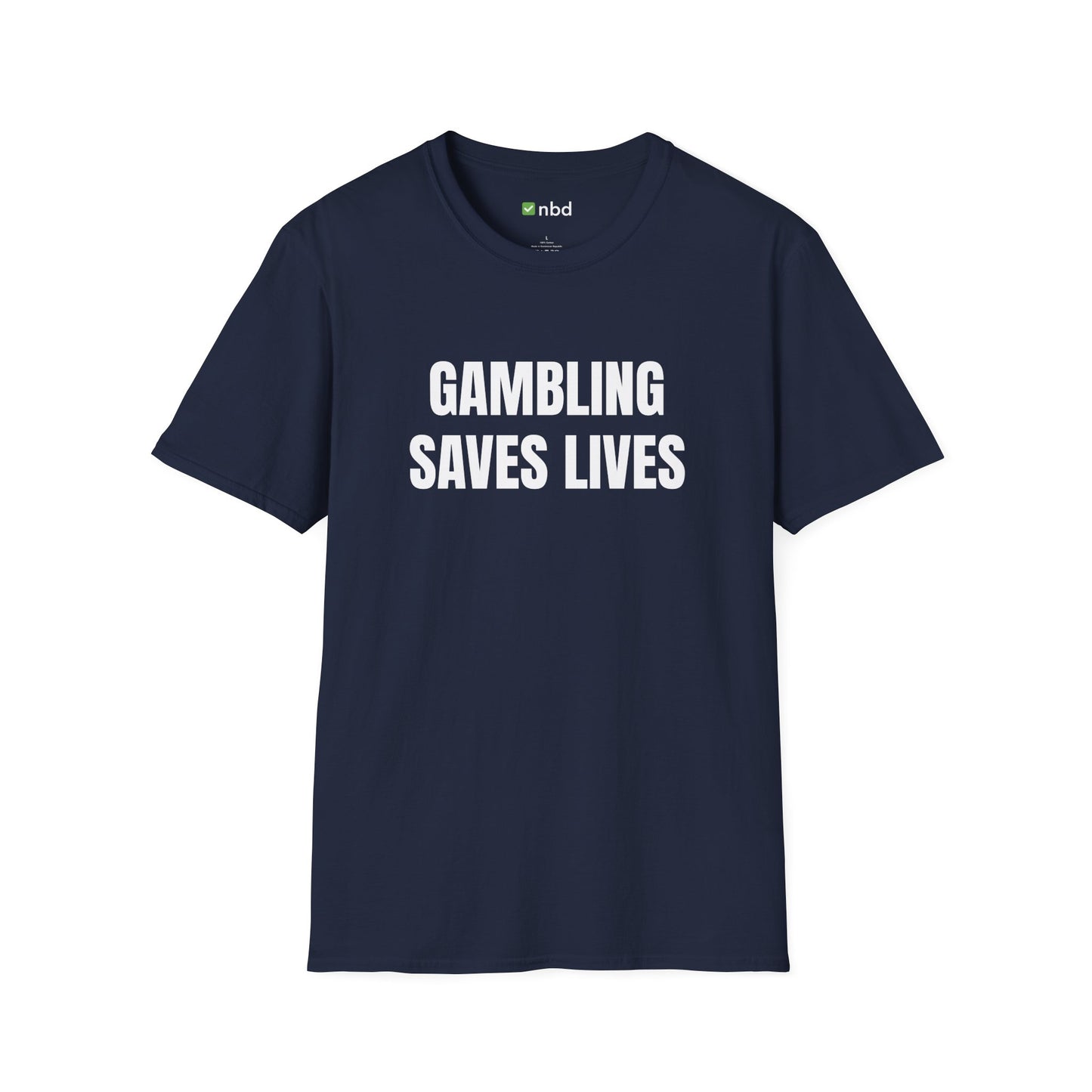 Gambling Saves Lives T-Shirt – Funny Sports Betting Tee for Gamblers