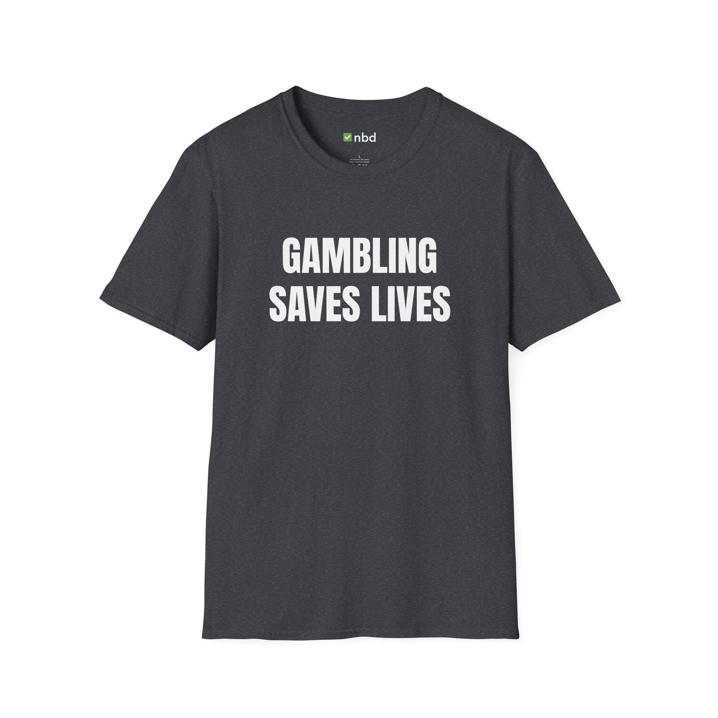Gambling Saves Lives T-Shirt – Funny Sports Betting Tee for Gamblers