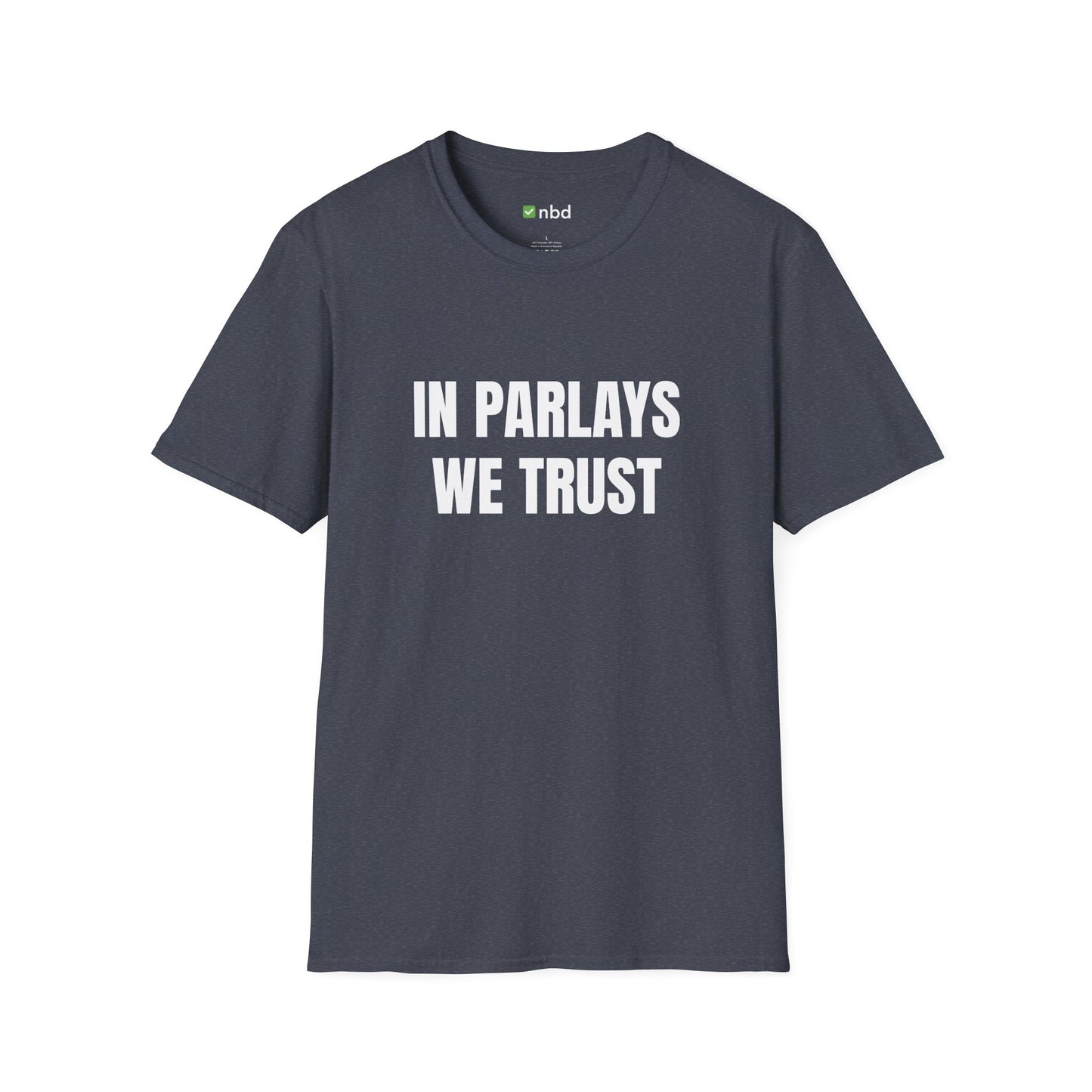 In Parlays We Trust T-Shirt – Ultimate Sports Betting Tee for Gamblers