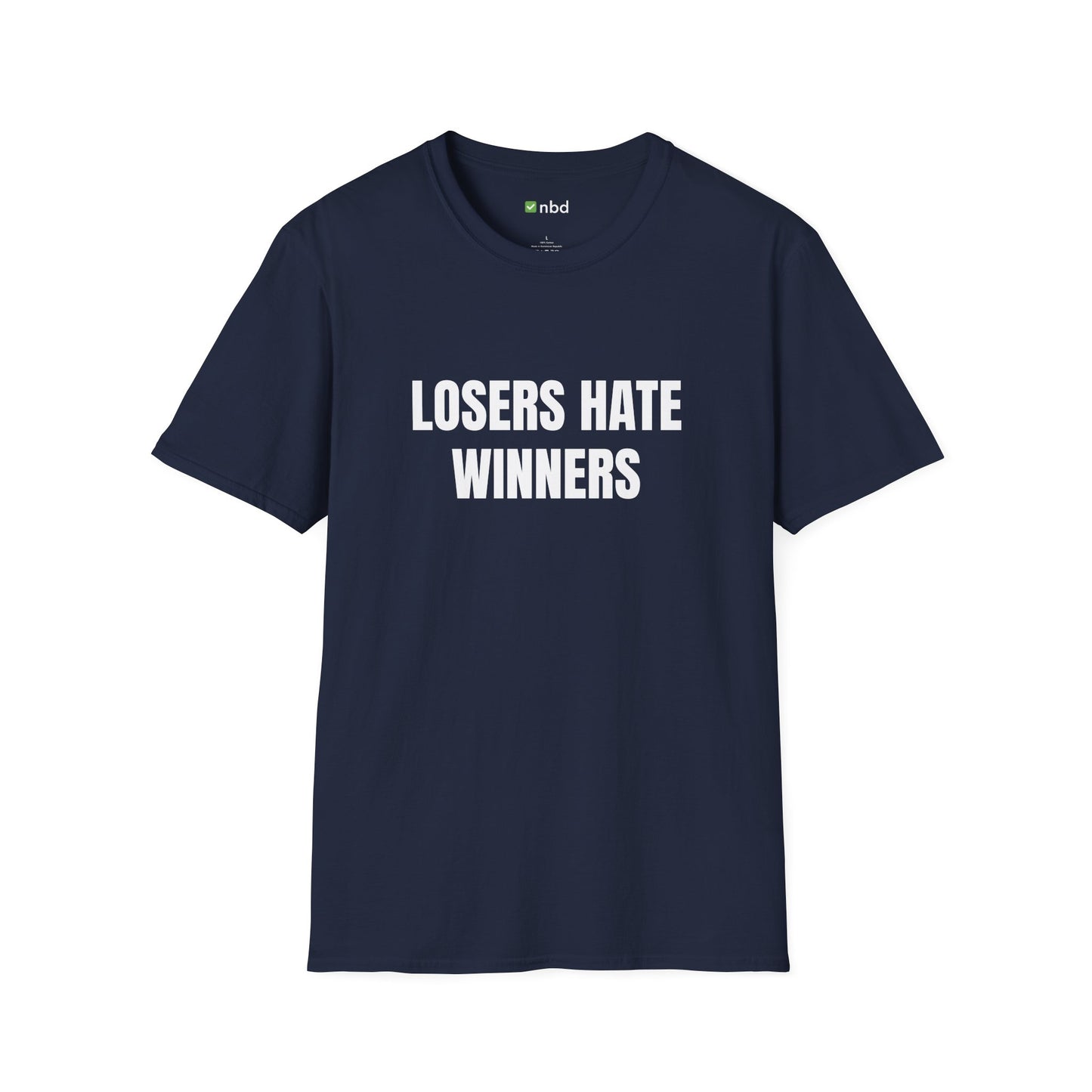 Losers Hate Winners T-Shirt – Bold and Funny Sports Betting Tee