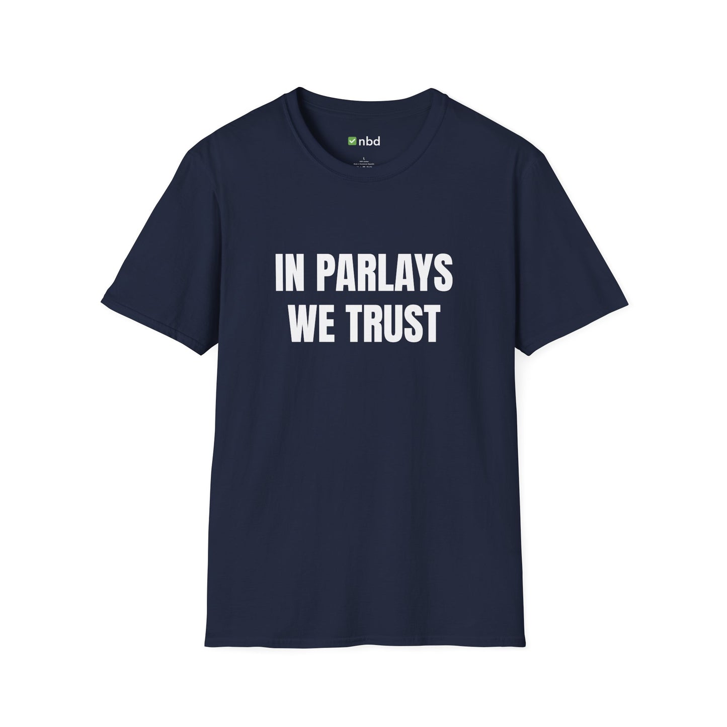 In Parlays We Trust T-Shirt – Ultimate Sports Betting Tee for Gamblers