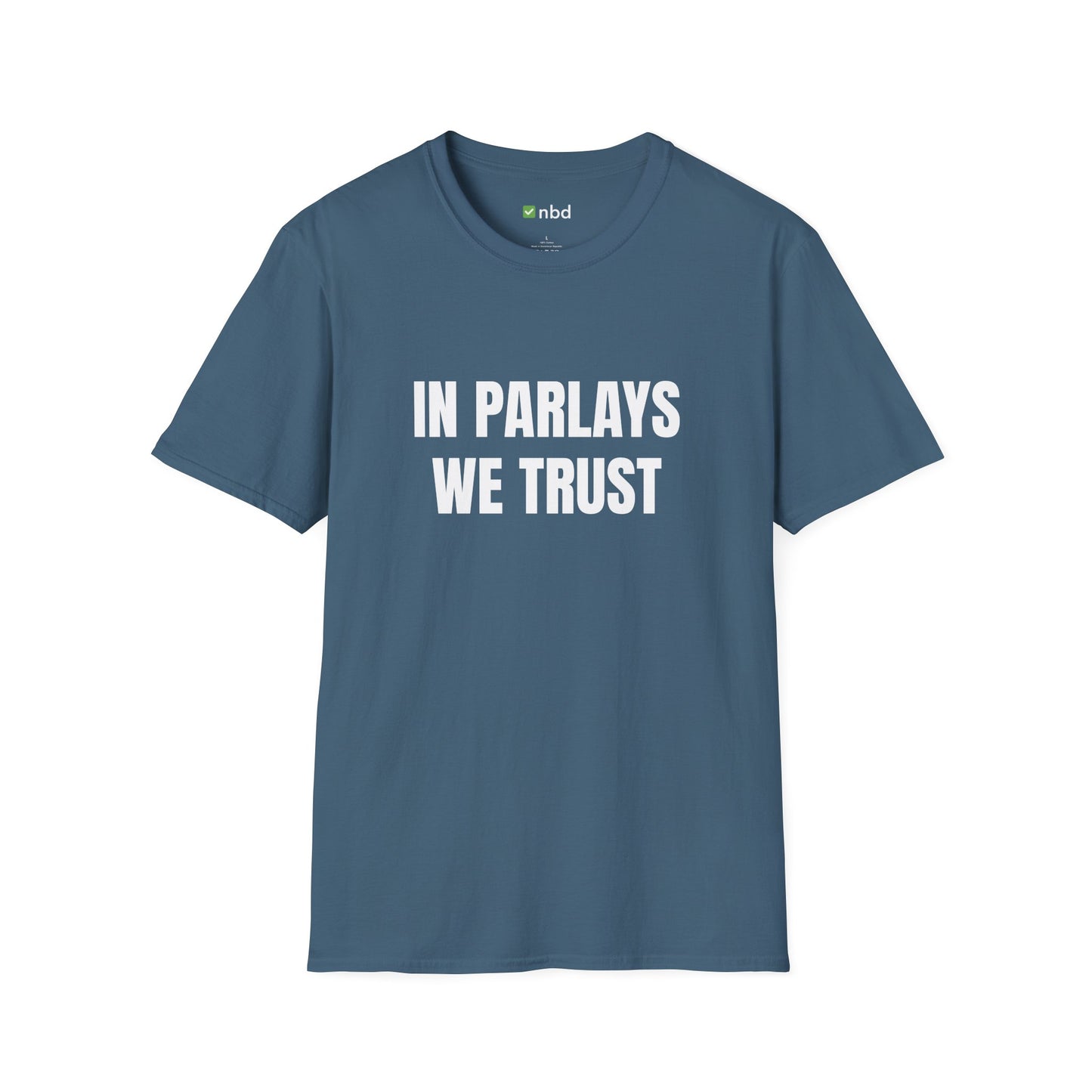 In Parlays We Trust T-Shirt – Ultimate Sports Betting Tee for Gamblers