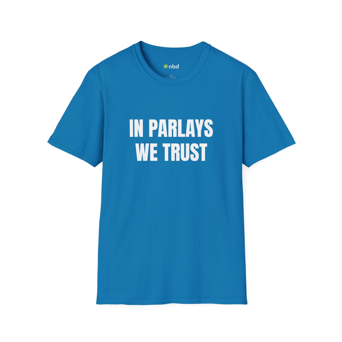 In Parlays We Trust T-Shirt – Ultimate Sports Betting Tee for Gamblers