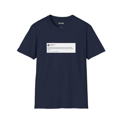 Great Gamblers T-Shirt – Inspiring Sports Betting Tee with Printed Tweet
