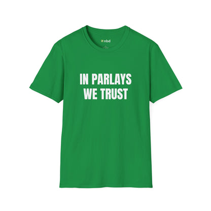 In Parlays We Trust T-Shirt – Ultimate Sports Betting Tee for Gamblers