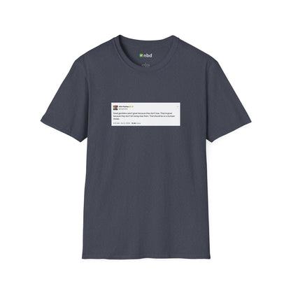 Great Gamblers T-Shirt – Inspiring Sports Betting Tee with Printed Tweet