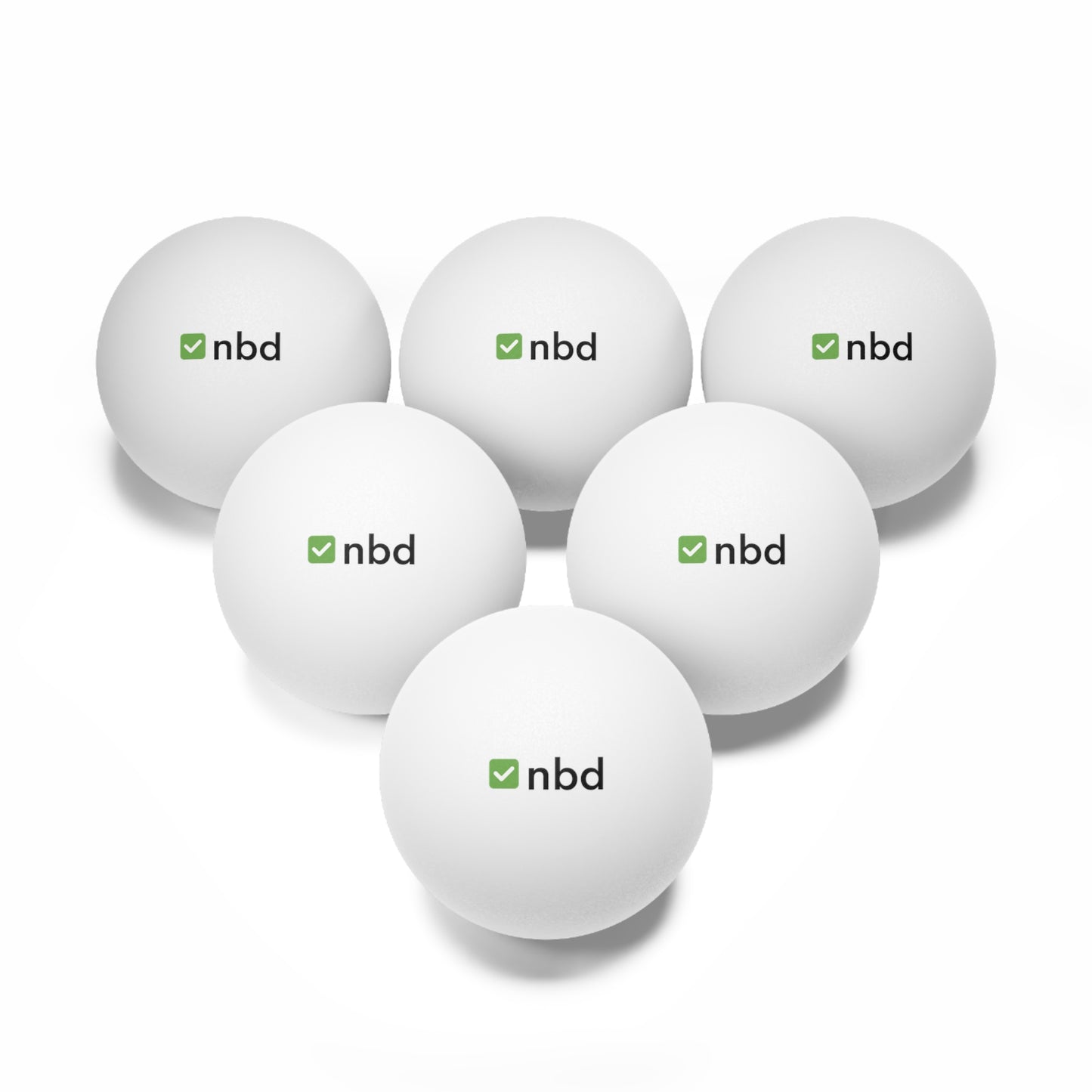 ✅NBD Ping Pong Balls – 6-Pack Sports Betting-Inspired Party Essentials