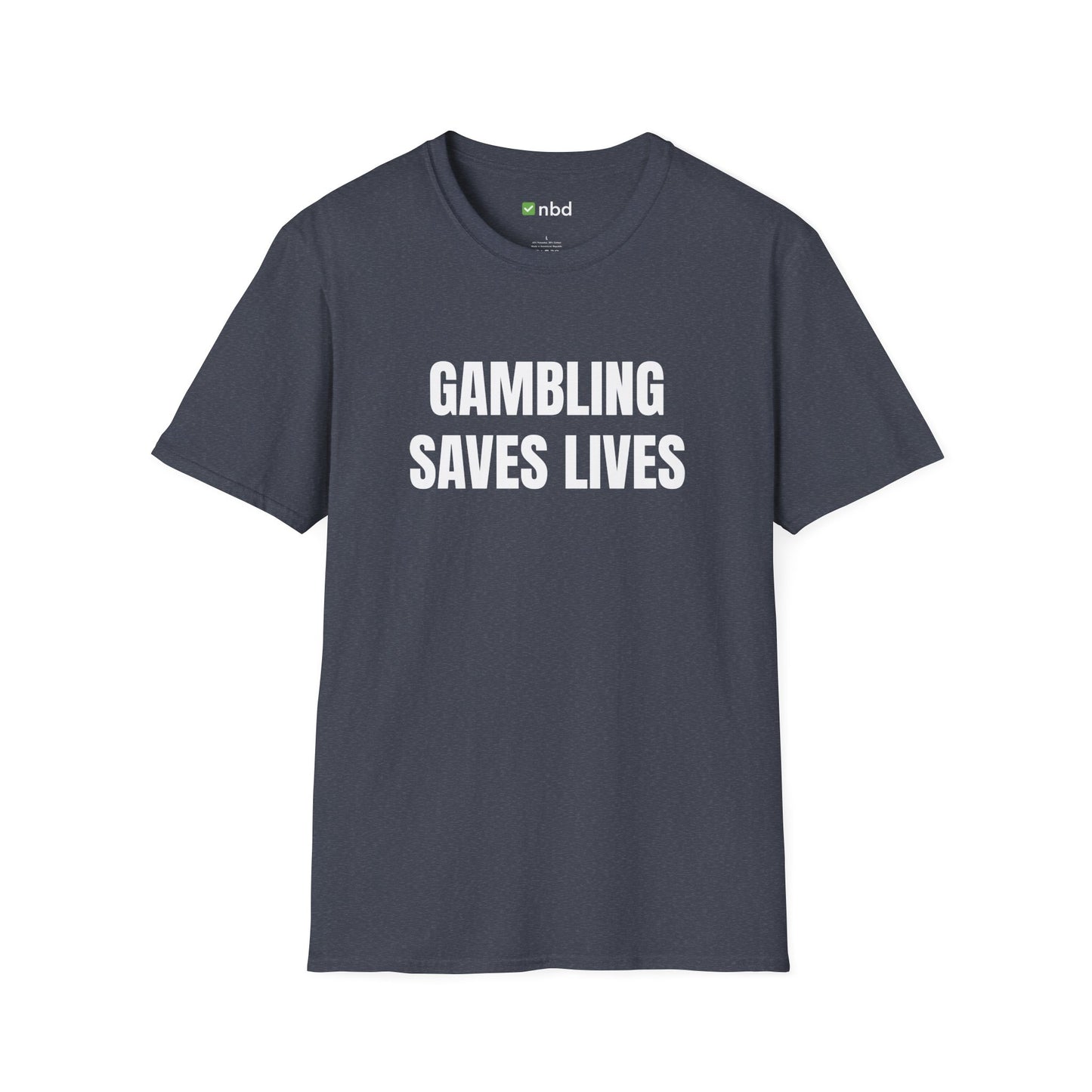 Gambling Saves Lives T-Shirt – Funny Sports Betting Tee for Gamblers