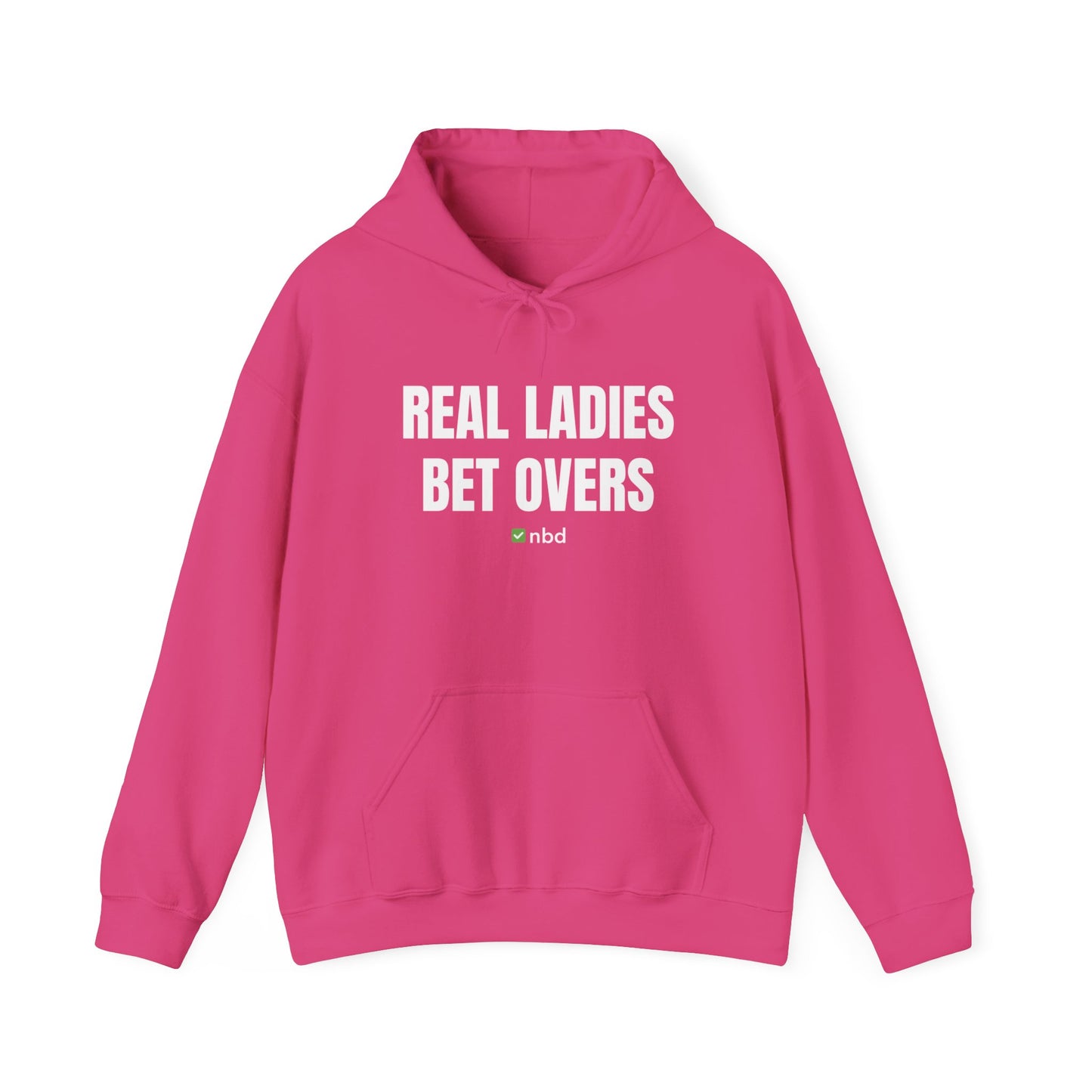 Real Ladies Bet Overs Hoodie – Stylish and Bold Sports Betting Apparel