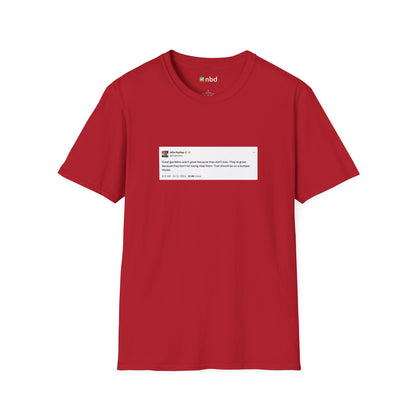 Great Gamblers T-Shirt – Inspiring Sports Betting Tee with Printed Tweet