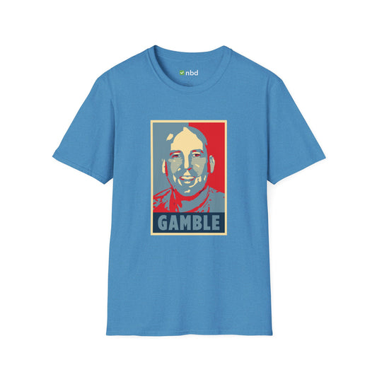 John Hyslop ‘Gamble’ T-Shirt – Iconic Sports Betting Apparel